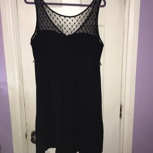 Torrid size 18 black dress with polka dots